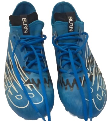New Balance Burn 3 Lacrosse Cleats Blue 10 Turf Low Spikes B