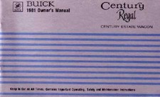 1981 Buick Century Regal Owners Manual