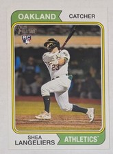 2023 Topps Heritage Shea Langeliers Rookie 1974 Oversized Box Loader #ob-sl A's