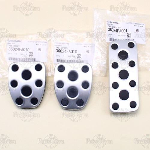Genuine Subaru MT Accelerator + Brake + Clutch Pedal Pads Impreza WRX STi Baja eBay