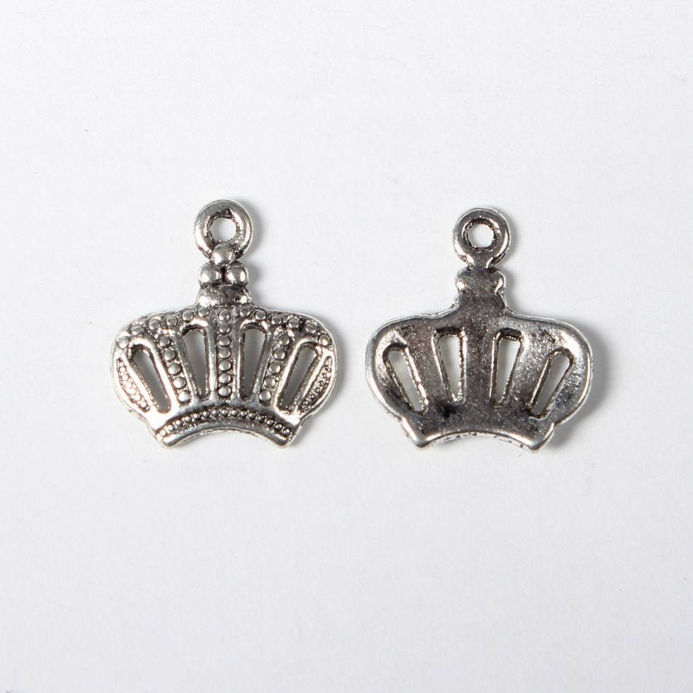 BULK Charms Antiqued Silver Crown Charms Pendants Wholesale Charms 50pcs eBay