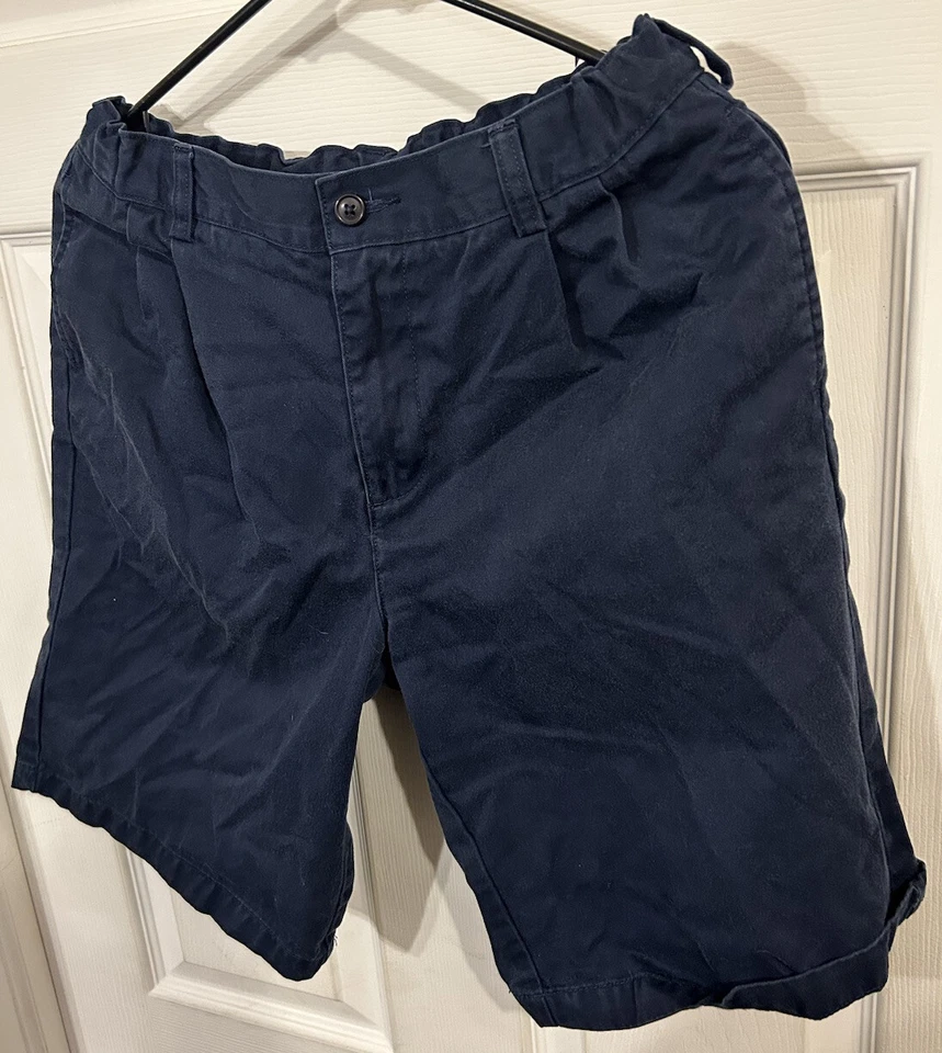 Lands End navy blue shorts for boys size 16H In Good Condition! - Image 2 of 4