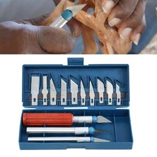 17 PC PRECISION KNIFE SET RAZOR SHARP BLADE CUTTING TOOL ARTS & CRAFT HOBBY KIT