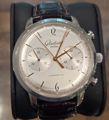 Glashutte Original Sixties Chronograph Silver Dial Lowest price on the internet 