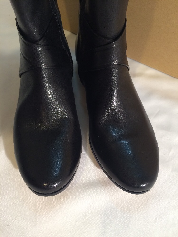 NWB 358 Cole Haan Russell Ecuestre Cuero Negro botas botas Negro Con Cremallera Alto Sz 6 B cfb95c NWB 358 Cole Haan Russell Ecuestre Cuero Negro botas botas Negro Con Cremallera Alto Sz 6 B cfb95c
