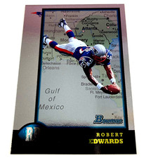 Robert Edwards 1998 Bowman Interstate Rookie Card #12 NFL New England Patriots. rookie card picture