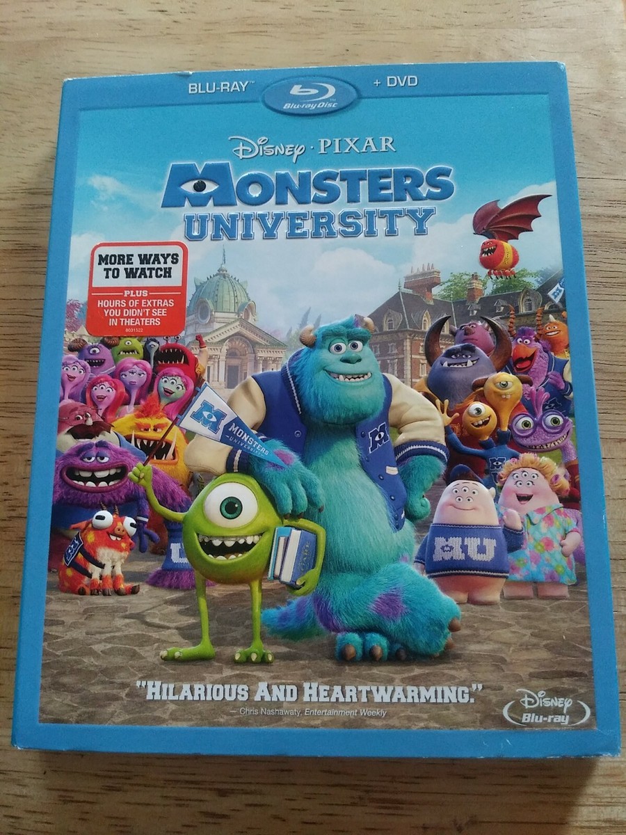 Disney Pixar Blu-ray + DVD Combo Monsters University SLIP COVER
