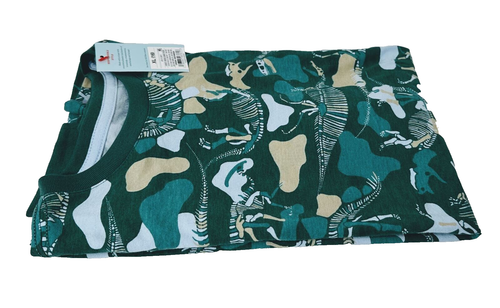 Cat & Jack Kids Dinosaur Dino Fossil Long Sleeve Shirt Forest Green Camo XL (16) - Picture 3 of 6