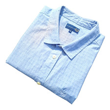 Short Sleeve Shirt Men's Size XL Chest 44" - 46" Short Sleeve 18" Collar Lincoln