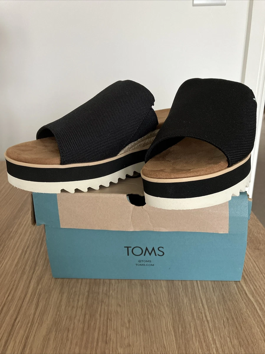 Toms black sale mules