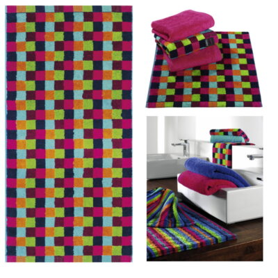 Cawö Life Style Karo 7047/84 Life Style Gästetuch Handtuch Duschtuch Saunatuch