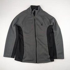 Spyder Black/Gray Youth Zip Up Jacket