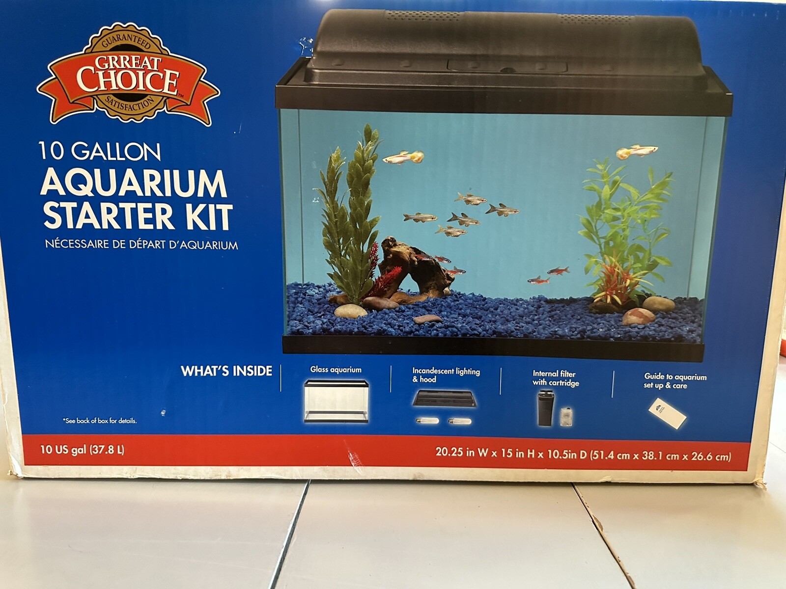 10 gallon aquarium starter kit eBay
