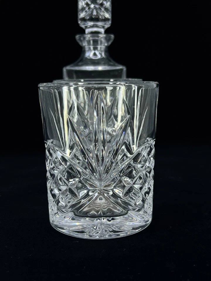Lote de 4 vasos de whisky jarra colección Shannon Crystal de Godinger Dublin Foto 4 de 4