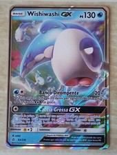 Carta Pokemon Wishiwashi GX 63/236 Holo rara ITA Eclissi Cosmica