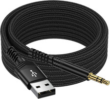 USB to 3.5Mm Aux Audio Adapter,3Ft USB a Male to AUX Jack Male Audio Cable Aux C