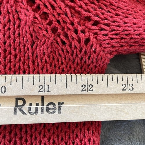 Wooden Ships Sweater Womens S/M Red Star Pullover Americana Beach Nautical - Picture 7 of 9