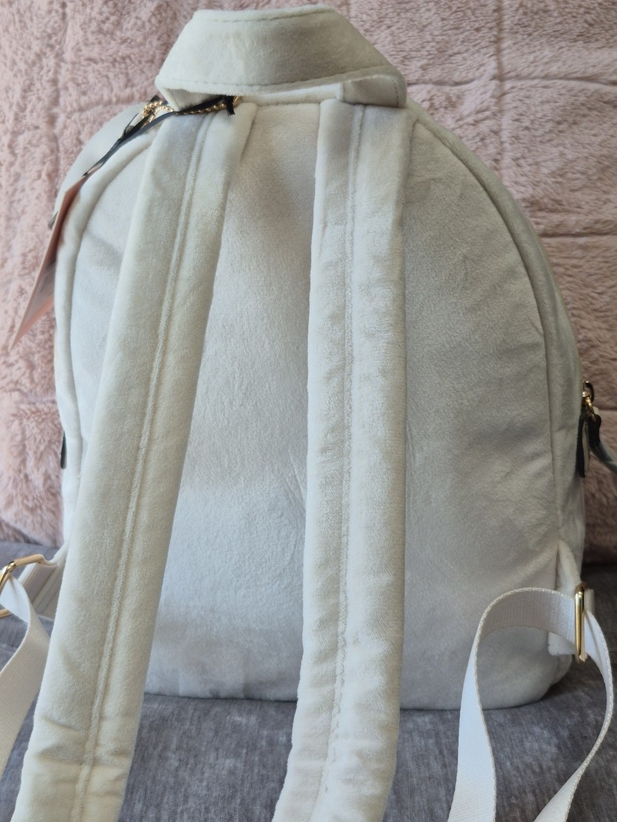 NWT Juicy Couture Angel Big Spender Backpack Ivory Velvet 