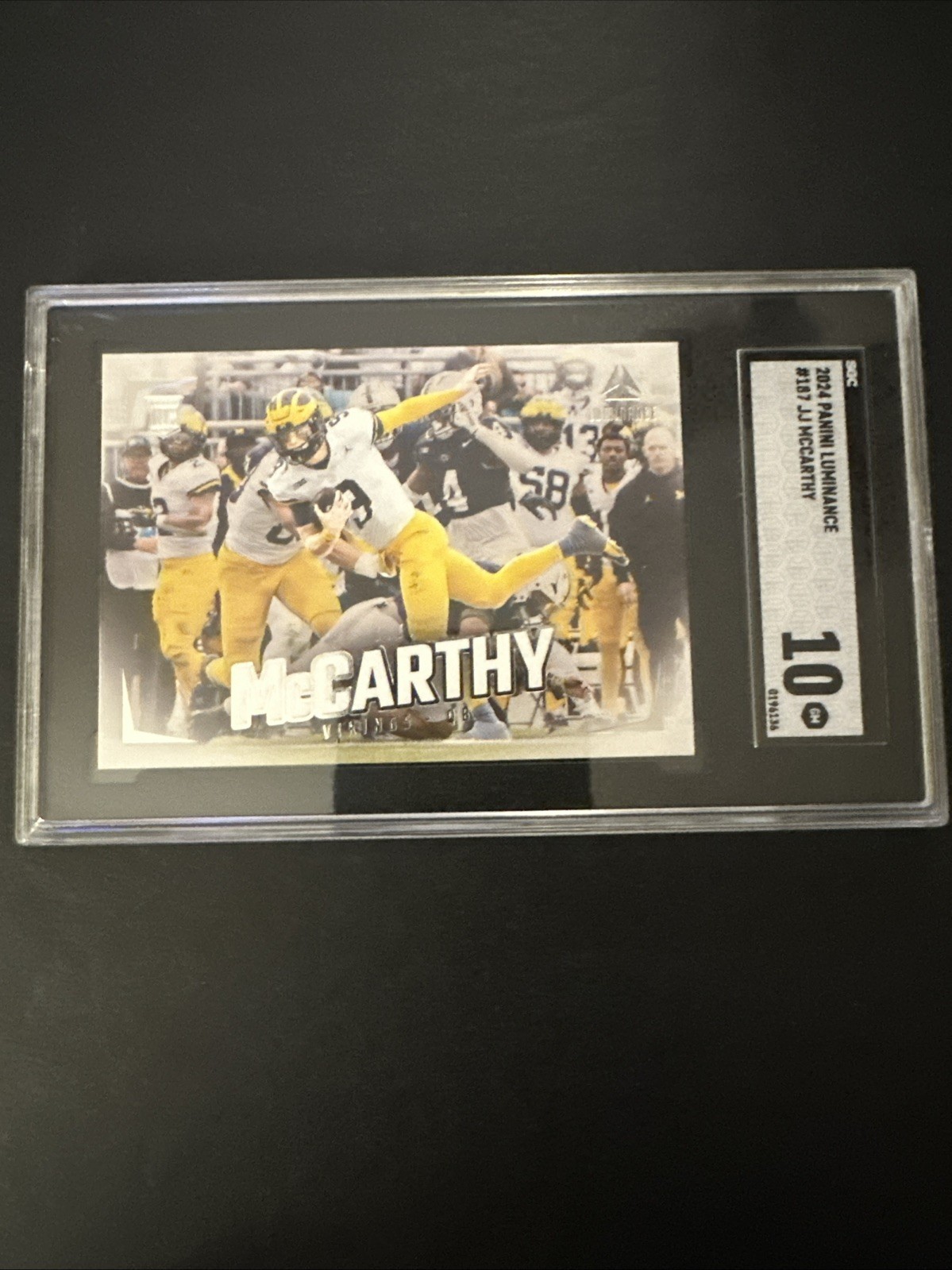 2024 Panini Luminance - Rookies J.J. McCarthy #187 (RC)