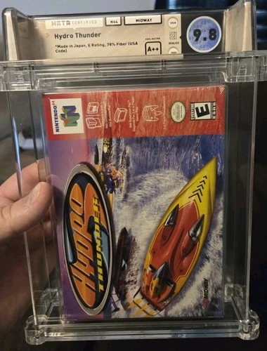 Hydro Thunder N64 NEW SEALED Nintendo 64 WATA PSA 9.8 A++ MINTY LOOK! EXCELLENT