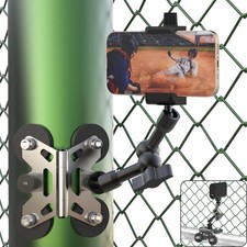 Magnetic Phone Fence Mount for iPhone, PostMount for Mevo Start, GoPro with Two