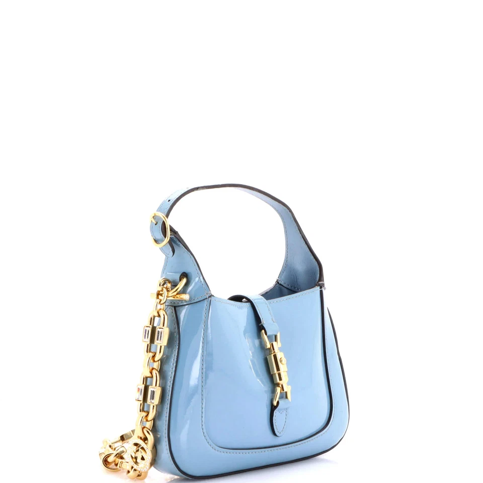Gucci Jackie 1961 cadena hobo patente mini Foto 2 de 4