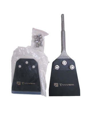NEW! TOOVEM SDS FLOOR SCRAPER, 4 INCH TILE SCRAPER CHISEL BIT KIT