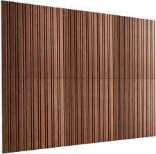Large Felt Acoustic Panels Walnut wood 70.87'' x 47.24'' 6 Pack Square Sound