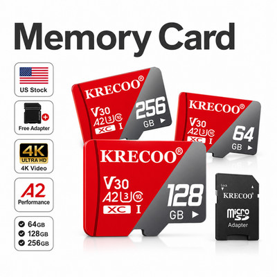 Micro SDXC Memory Card 256GB 128GB 64GB Class 10 A2 V30 High Speed Lot Us Stock