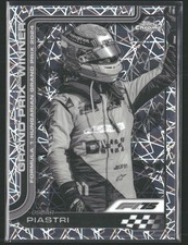2025 Topps Chrome Formula 1 F1 #105 Oscar Piastri B&W Lazer GP Winner