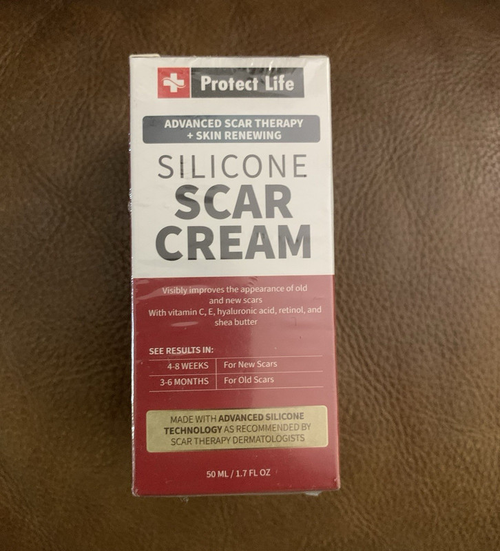 Protect Life Scar Reducer Cream for Stretch Marks w/ HA Vitamins C E 1.7 fl oz