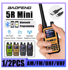 Baofeng UV 5R Mini Walkie Talkie Bluetooth Programming Frequency Hopping GRAY