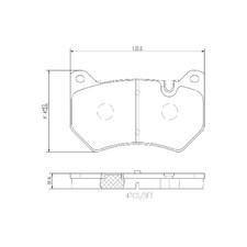 Brembo Bremsbelagsatz Bremsklötze vorne 80A698151H L80D698151 21063389 Brembo Bremsbelagsatz Bremsklötze vorne 80A698151H L80D698151 21063389
