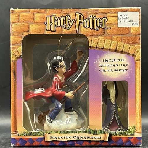 VINTAGE 2000 ENESCO Harry Potter Hanging Ornaments (+ Mini Dumbledore) NIB - 第 1/6 張圖片