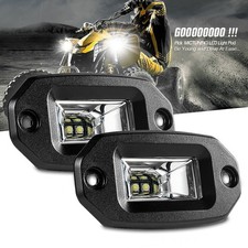 2x 4 20w Flush Mount Led Pods Work Light Bar Flood Driving Reverse Off Road Atv 2x 4 20w Flush Mount Led Pods Work Light Bar Flood Driving Reverse Off Road Atv