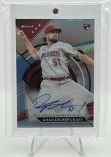 2023 Topps Finest Graham Ashcraft (RC) On Card Autograph #FA-GA Cincinnati Reds