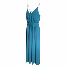 Womens Ann Taylor Loft Green Maxi Dress Size 0