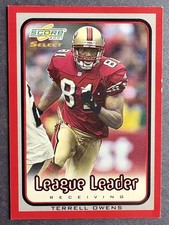 2001 Score Select League Leader Red /325 Terrell Owens #254 49ers HOF
