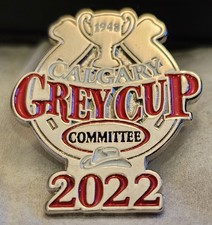 Rare 2022 Calgary Grey Cup Committee Calgary Stampeders CFL football pin