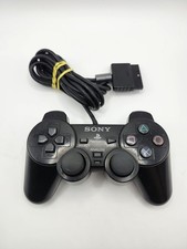 Sony PlayStation 2 DualShock 2 Controller SCPH-10010 Wired Black Tested OEM PS2