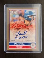 Caden Sorrell Auto 2026 Vintage Onyx Inscriptions 10/10  Texas A&M