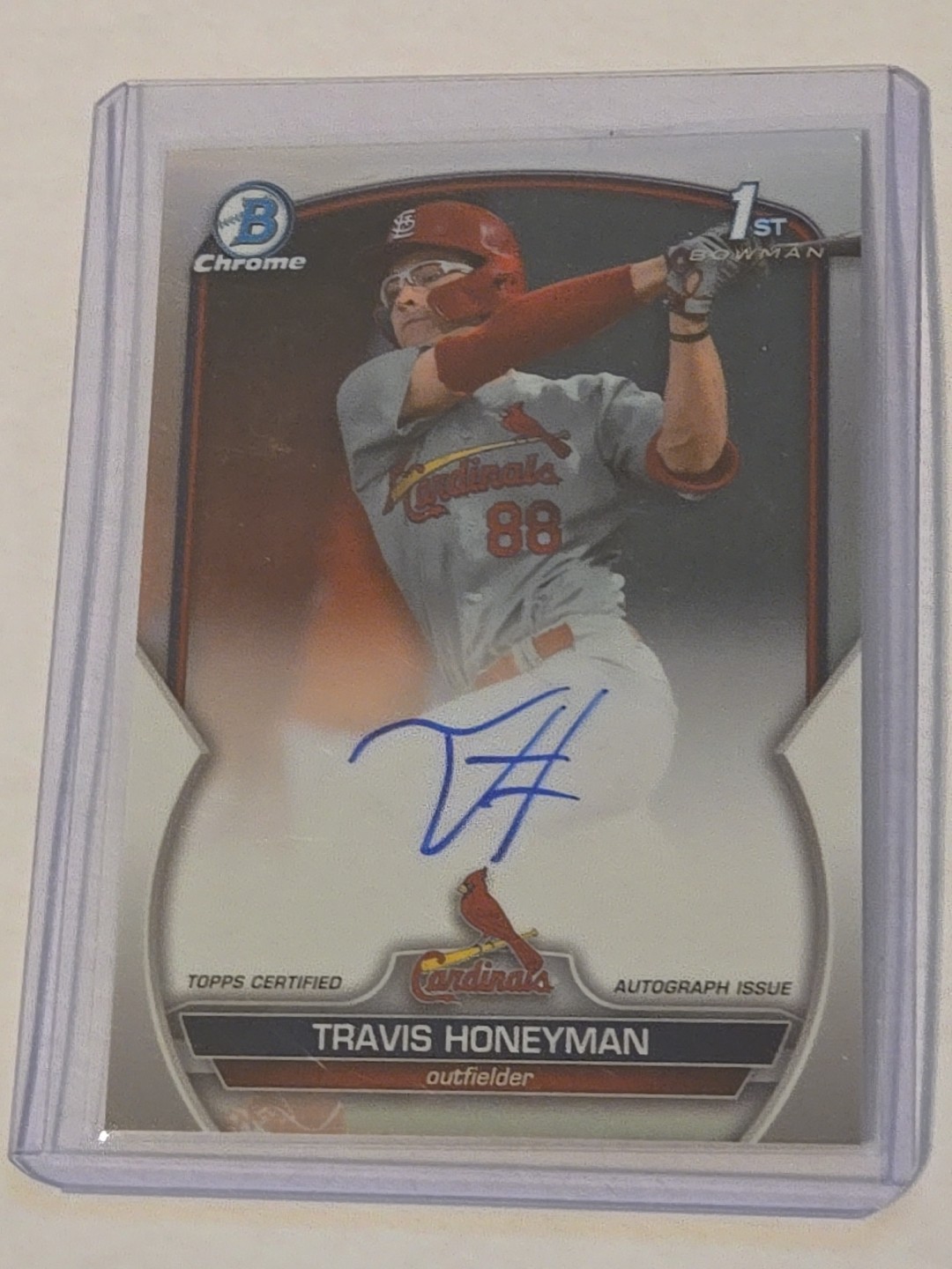 2023 1st Bowman Travis Honeyman Auto Chrome Refractor 257/499