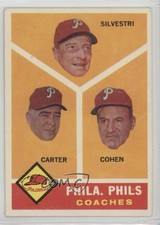 1960 Topps Andy Cohen Ken Silvestri Dick Carter #466 0f4