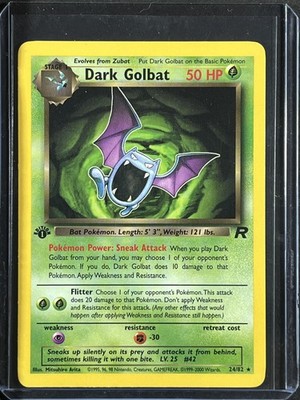 Dark Golbat (24) #24/82 Team Rocket 1st Ed 250001