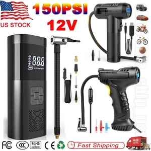 Pompe à pneus électrique de voiture Air Compresseur numérique portable 150PSI 12V