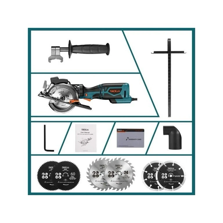 TACKLIFE Mini Circular Saw - Image 3 of 3