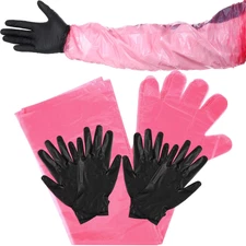 20 Pairs Field Dressing Gloves Hunting Deer Gutting Mittens Disposable Nitrile M