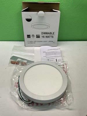    Trans Globe Lighting LED-30097 7'' LED Surface Ceiling Light   White   