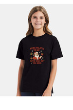 Youth Christmas t-shirt, santa, only gift you need