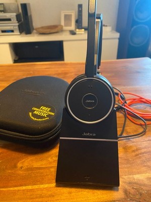 Jabra HSC040W Wireless Bluetooth Stereo Headset 40mm   Schwarz Neuwertig